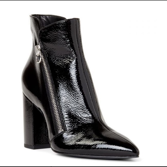 Nine West Russity Black Patent BootieNew* Size 11 - Picture 3 of 6